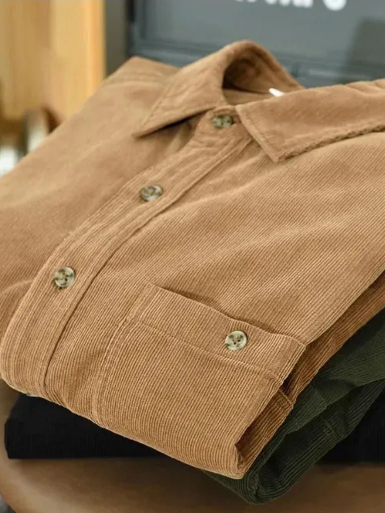 Casual Corduroy Shirt - Casa  Laro CASA LARO