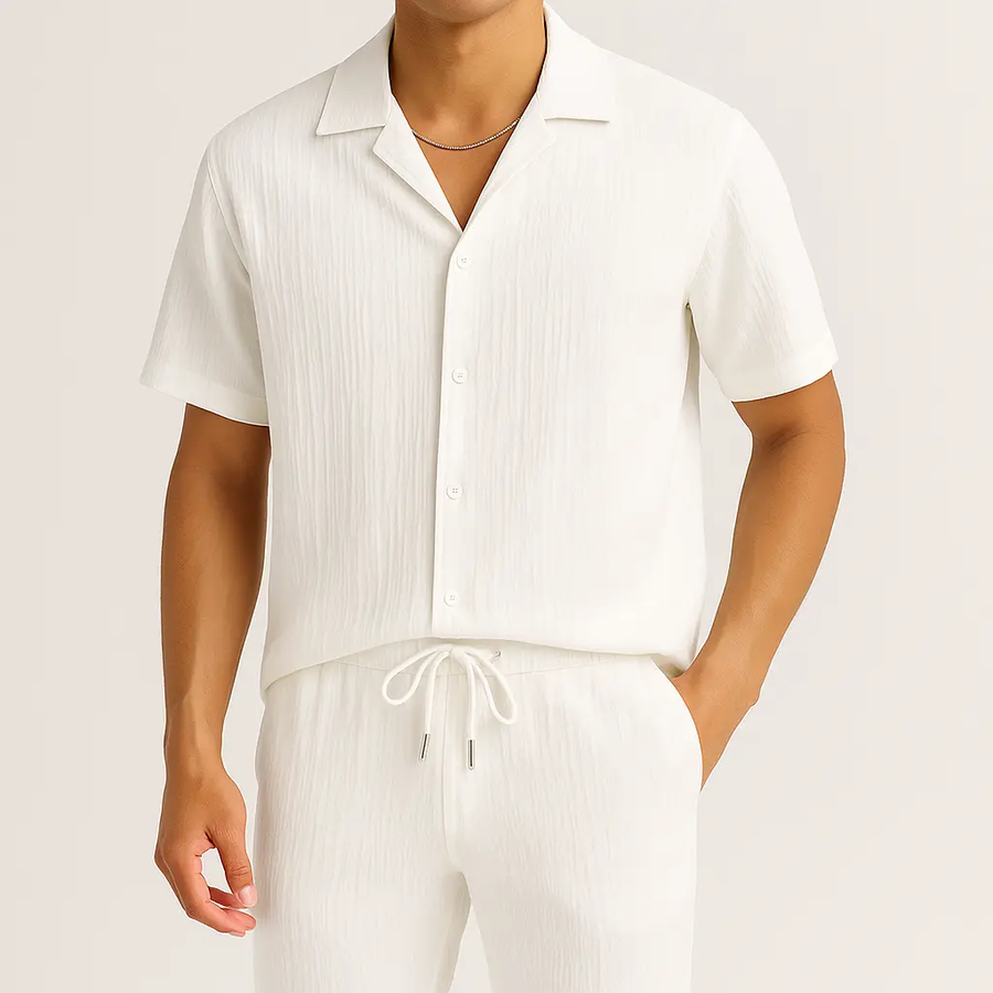 Cavari Relaxed Linen - Two-Piece Set CAAYWORLD