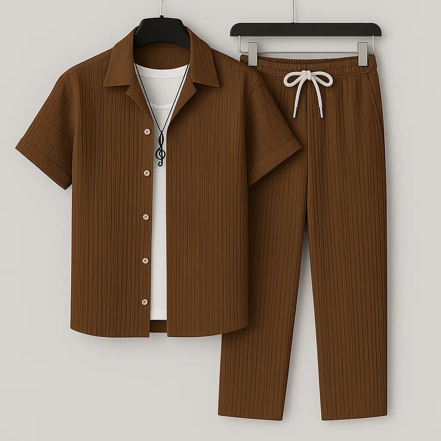 Cavari Relaxed Linen - Two-Piece Set CAAYWORLD