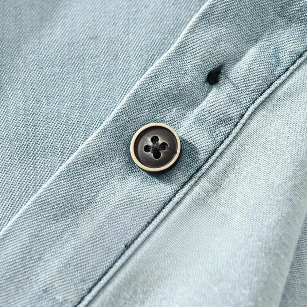 Chambray Western Button-Down - Shirt CASA LARO