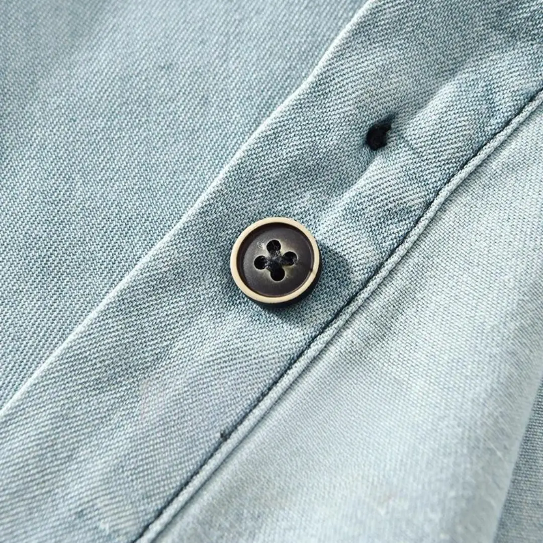 Chambray Western Button-Down - Shirt CASA LARO