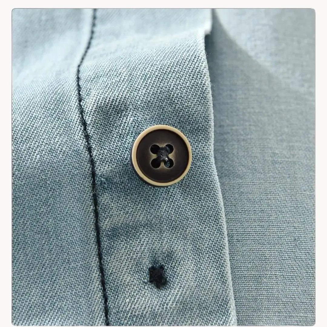 Chambray Western Button-Down - Shirt CASA LARO