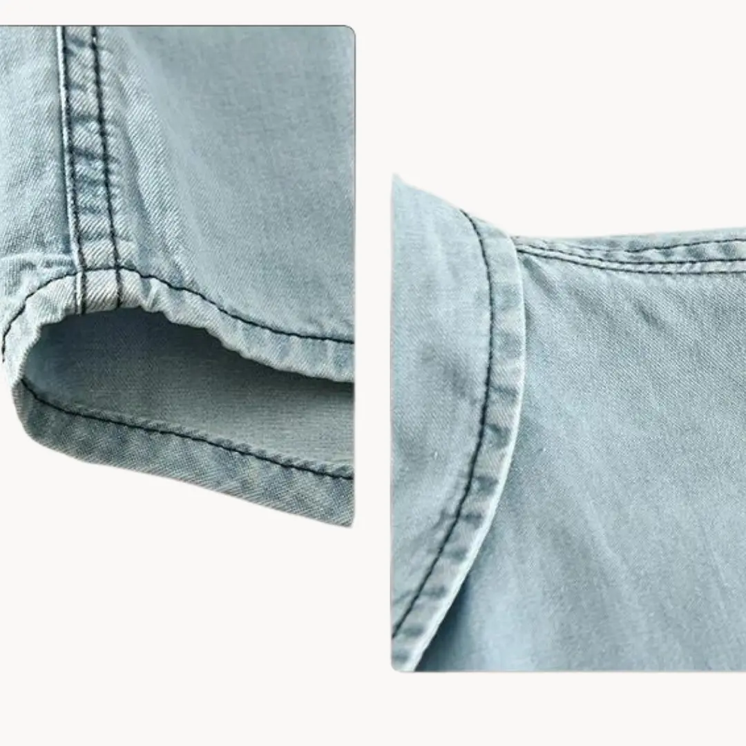 Chambray Western Button-Down - Shirt CASA LARO