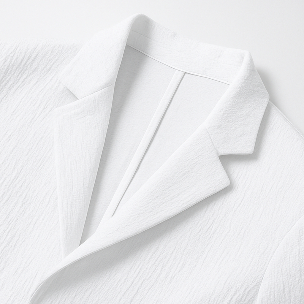 Tailored Linen Blazer Set - Two-Piece Set