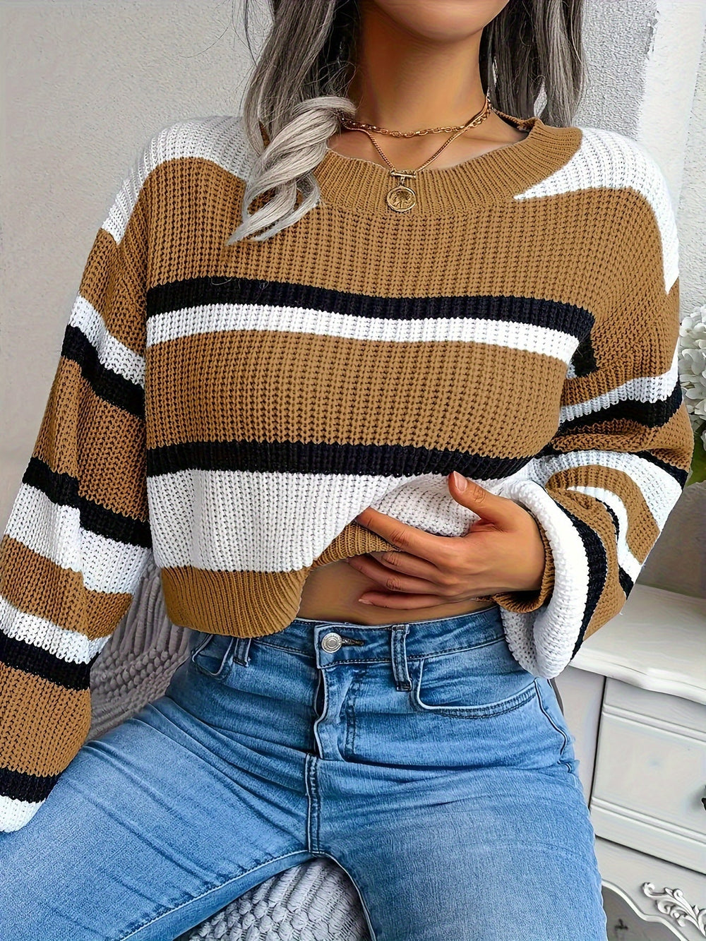 Chloé Cropped Knit - Sweater CASA LARO