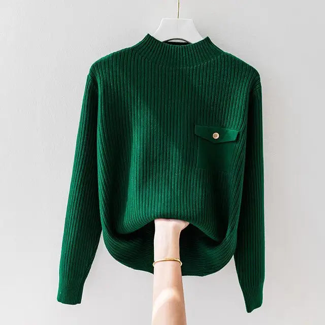 Clara Ribbed Crewneck - Sweater CASA LARO