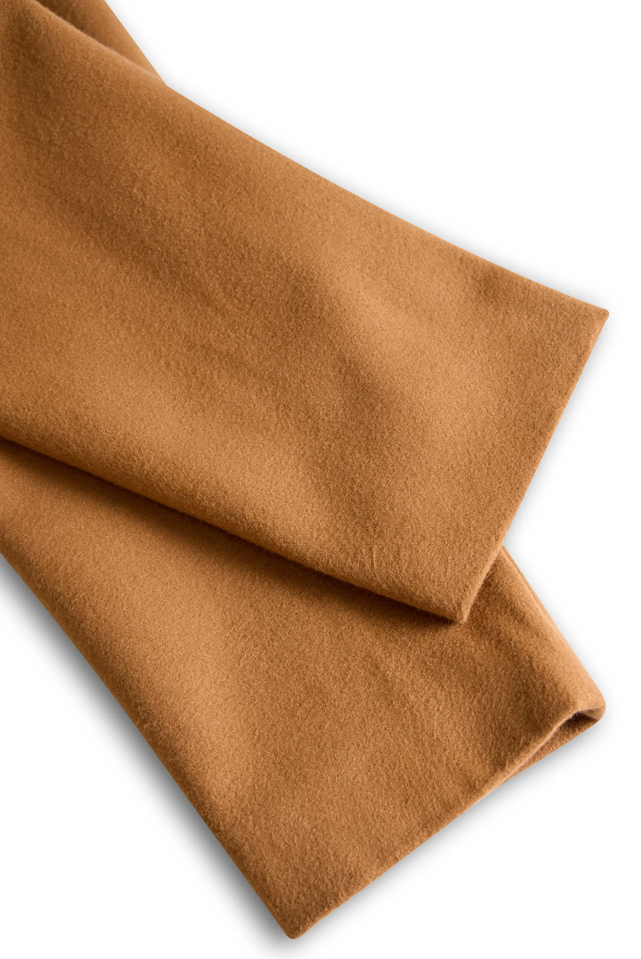 Classic Camel Wool Belted Silhouette - Trench Coat CASA LARO