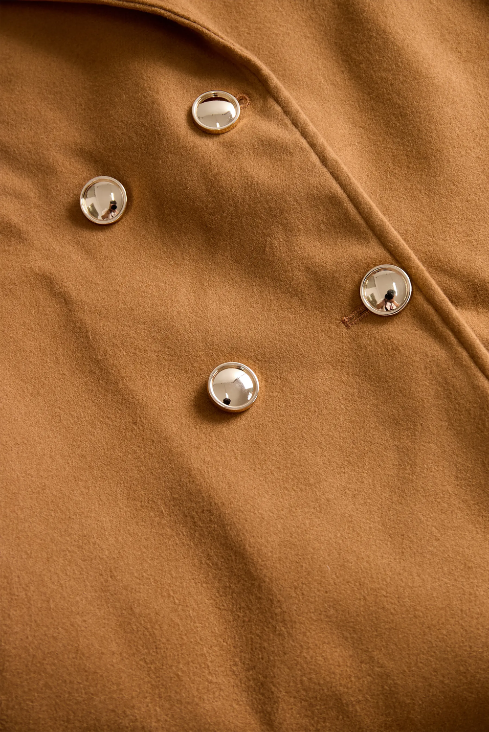 Classic Camel Wool Belted Silhouette - Trench Coat CASA LARO