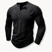 Classic Cotton Henley - T-Shirt CASA LARO