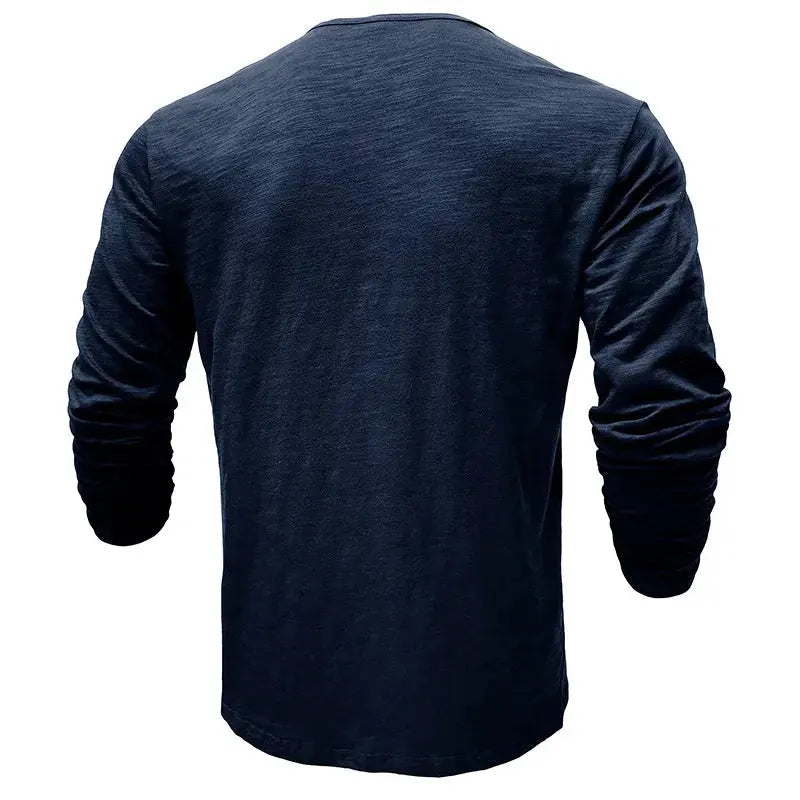 Classic Cotton Henley - T-Shirt CASA LARO