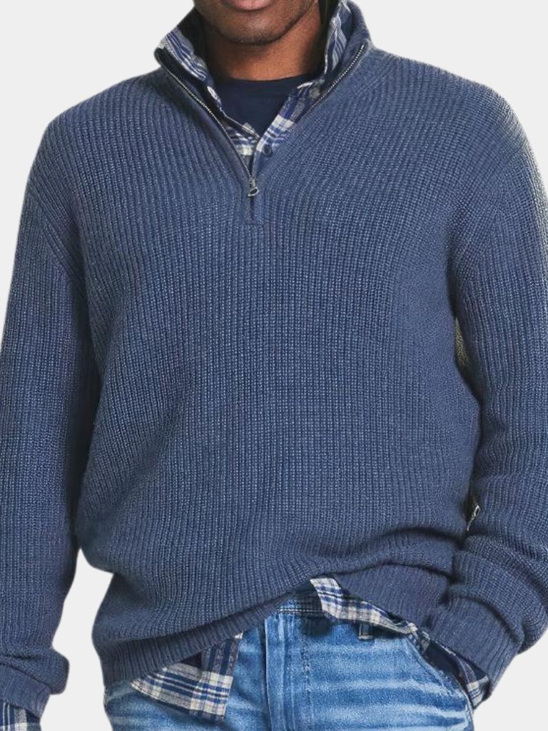 Classic Highland Quarter-Zip Sweater - Casa  Laro CASA LARO
