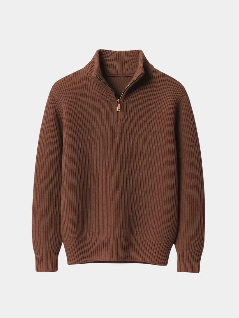 Classic Highland Quarter-Zip Sweater - Casa  Laro CASA LARO