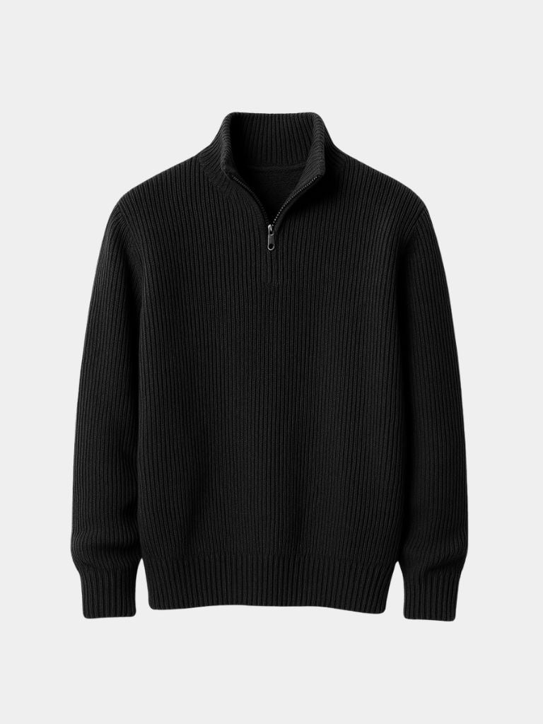Classic Highland Quarter-Zip Sweater - Casa  Laro CASA LARO