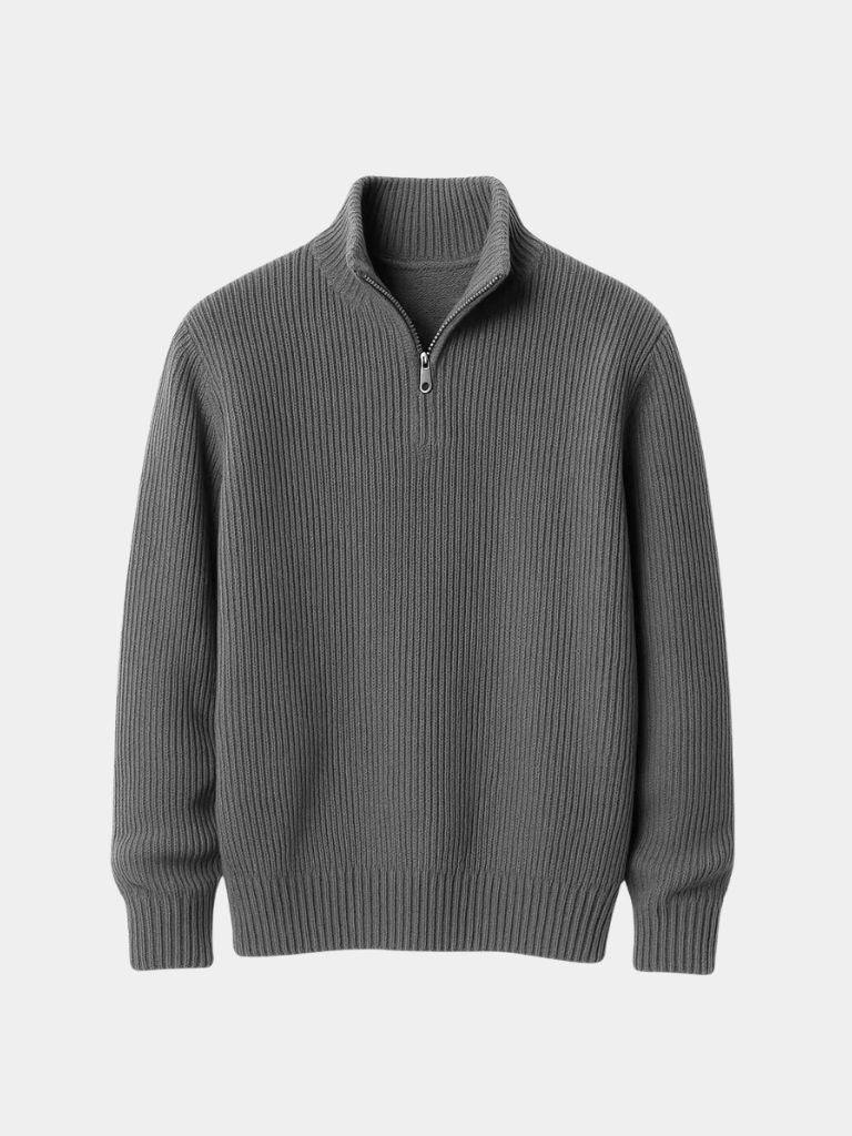 Classic Highland Quarter-Zip Sweater - Casa  Laro CASA LARO
