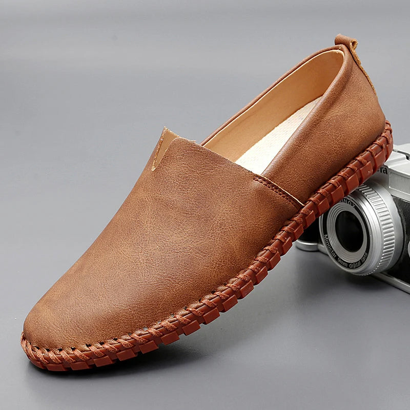 Classic Leather Penny Slip-On - Loafers CASA LARO MEN