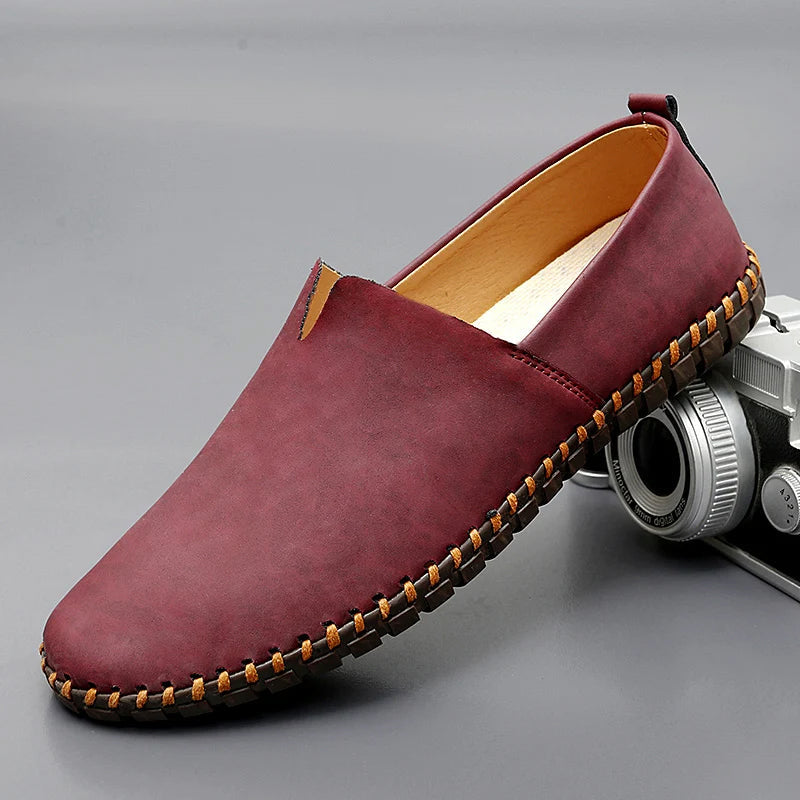 Classic Leather Penny Slip-On - Loafers CASA LARO MEN