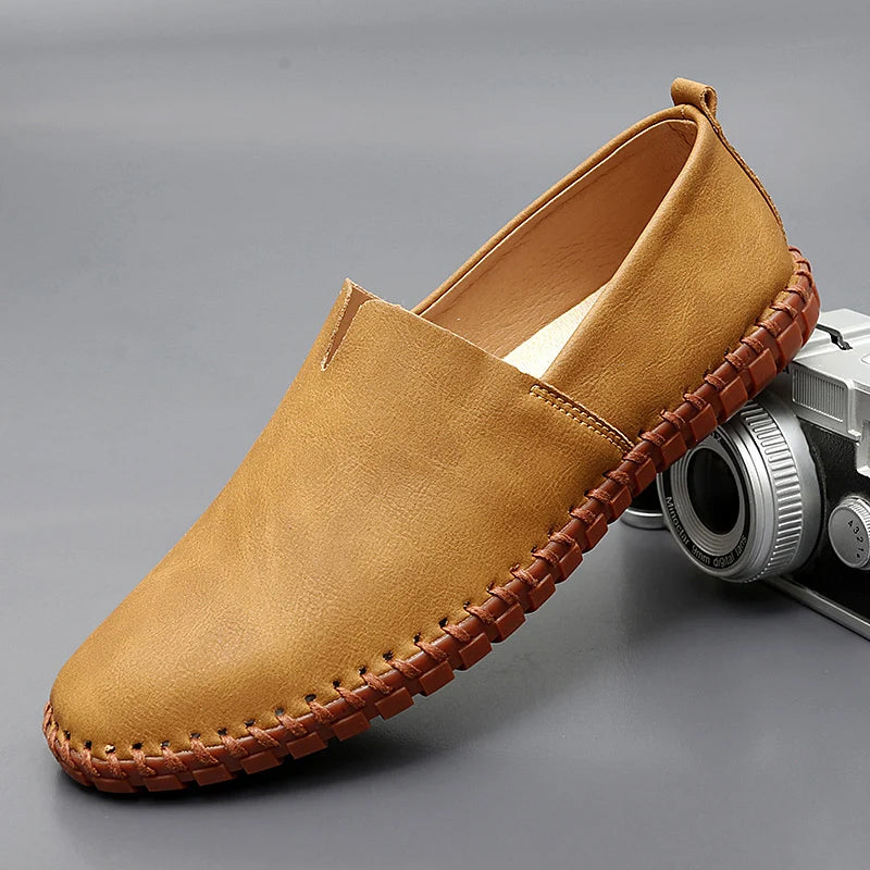 Classic Leather Penny Slip-On - Loafers CASA LARO MEN