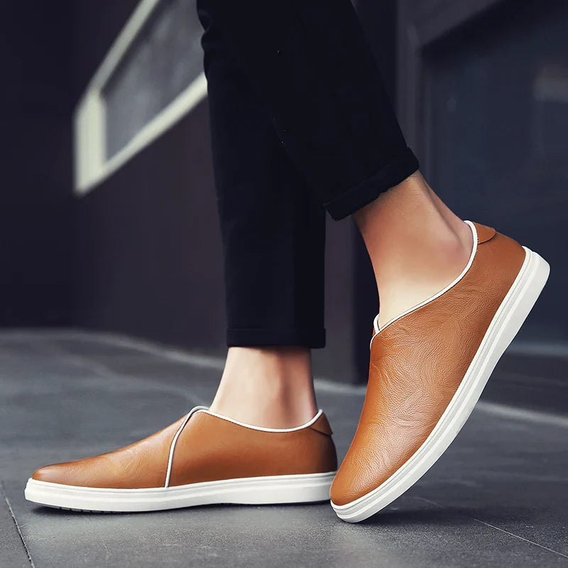 Classic Leather Slip-On - Loafers CASA LARO MEN