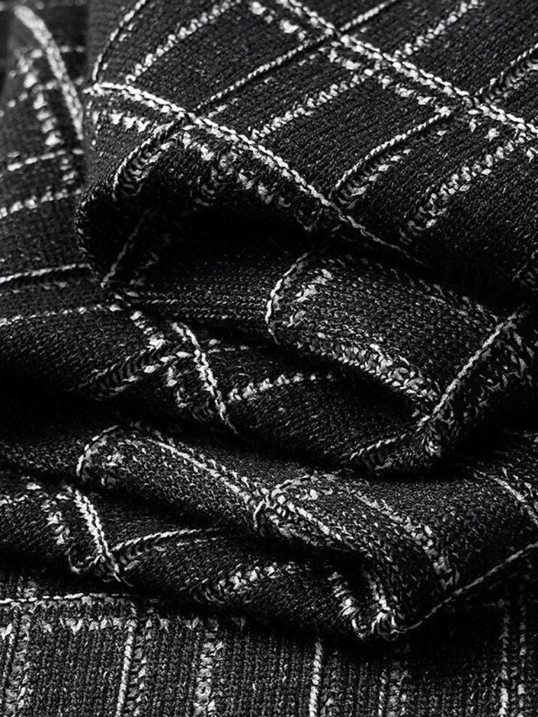 Classic Noir Knit Polo Shirt - Casa  Laro CASA LARO