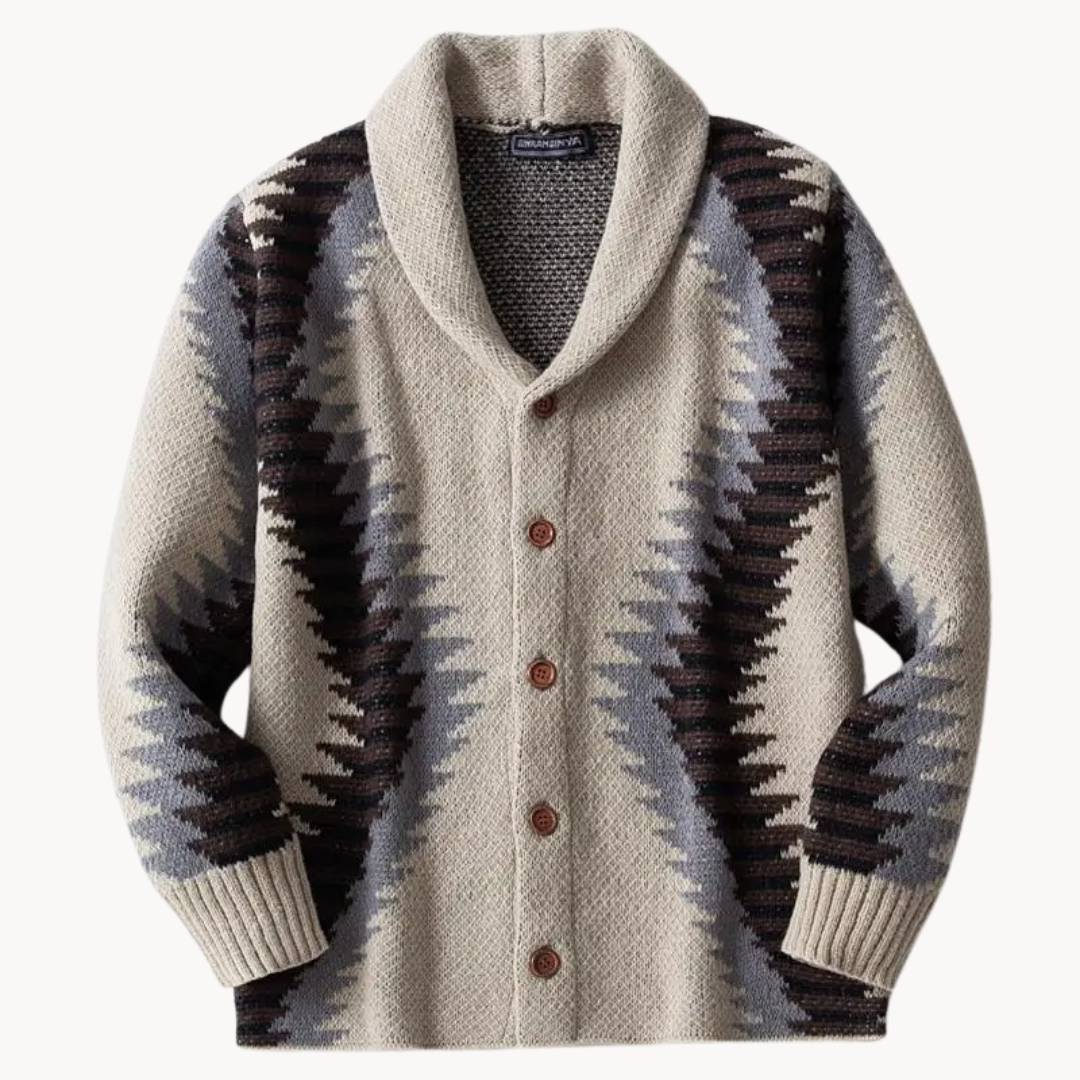 Classic Ribbed Knit - Cardigan CASA LARO MEN