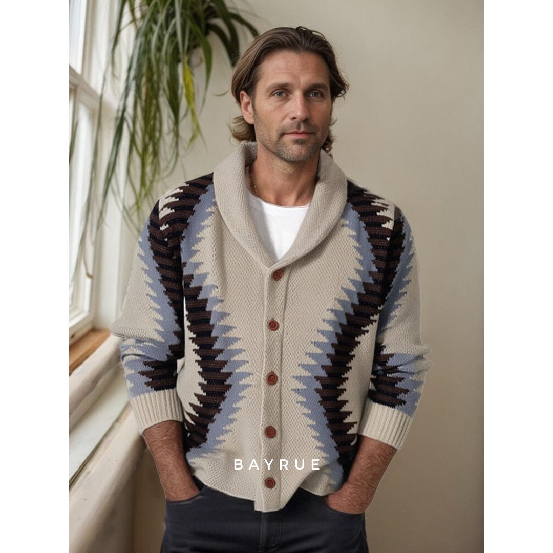 Classic Ribbed Knit - Cardigan CASA LARO MEN