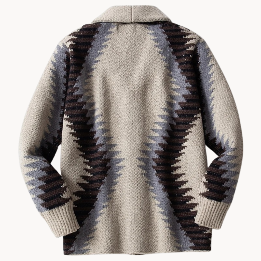 Classic Ribbed Knit - Cardigan CASA LARO MEN