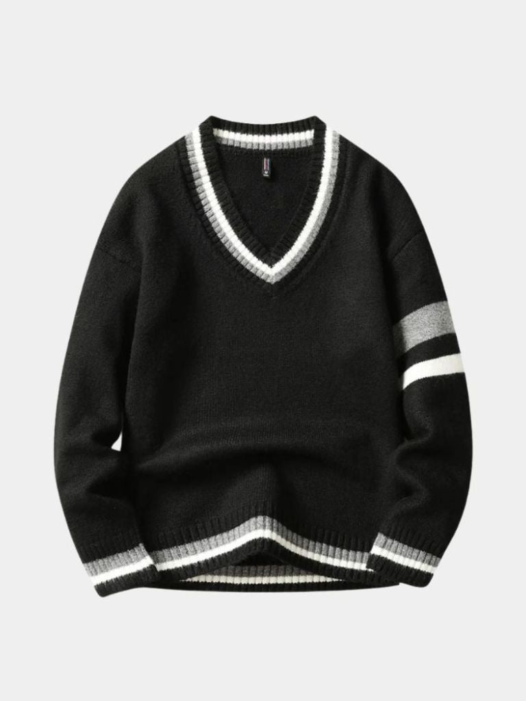 Classic V-Neck Sweater - Casa  Laro CASA LARO