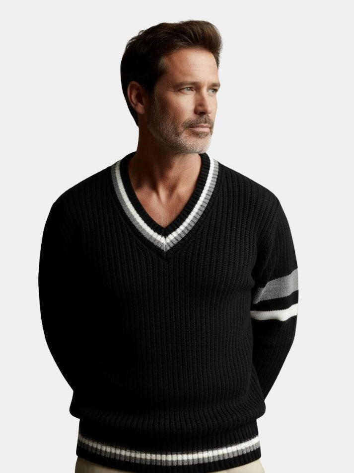 Classic V-Neck Sweater - Casa  Laro CASA LARO