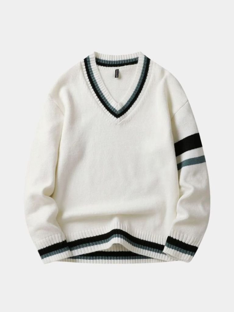 Classic V-Neck Sweater - Casa  Laro CASA LARO