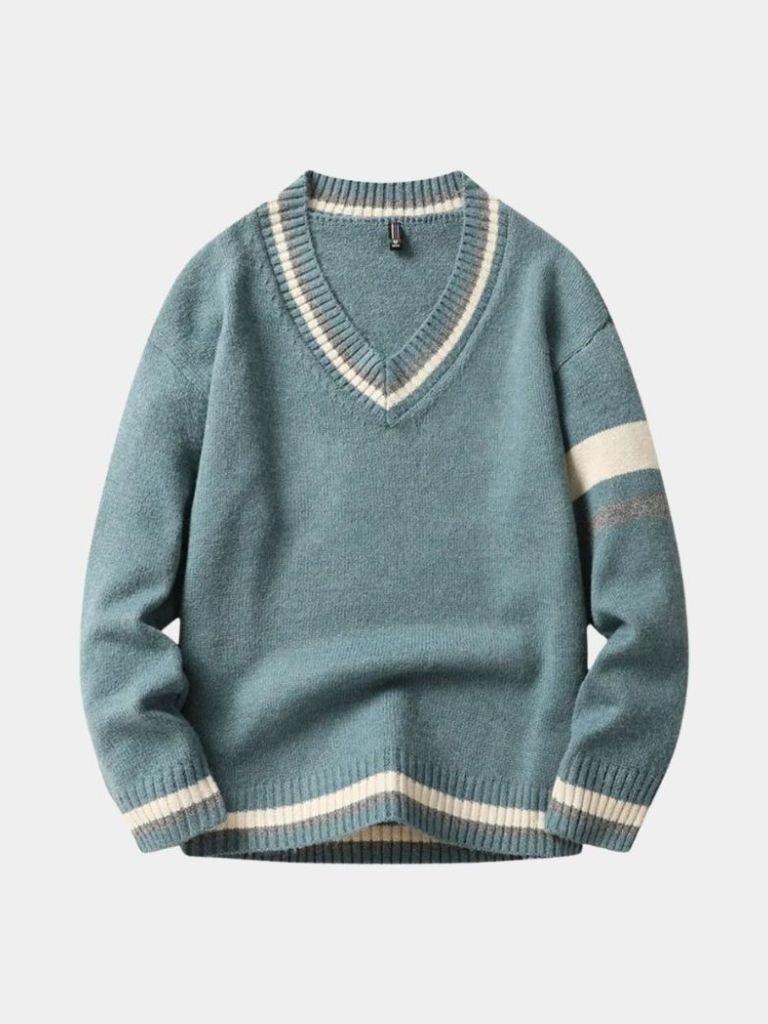 Classic V-Neck Sweater - Casa  Laro CASA LARO