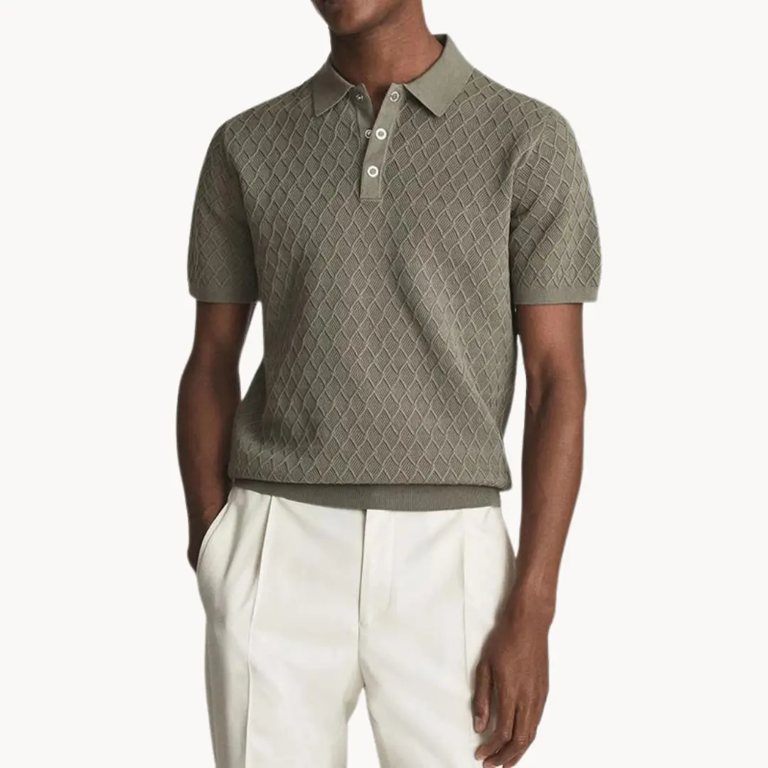 Collared Knit Polo - T-Shirt CASA LARO