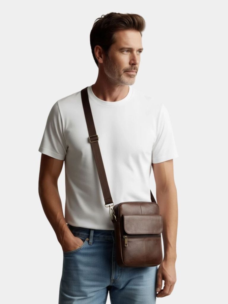 Essential Leather Shoulder Bag - Casa  Laro CASA LARO