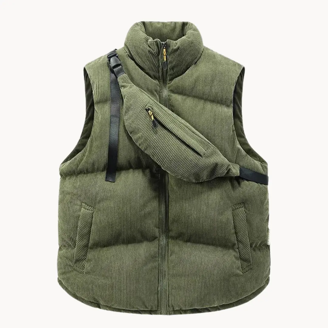 Corduroy Quilted Puffer - Vest CASA LARO