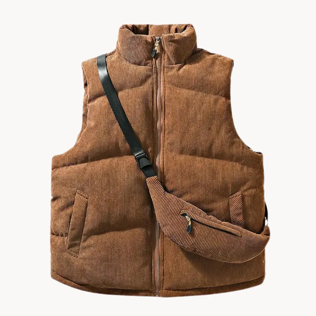 Corduroy Quilted Puffer - Vest CASA LARO