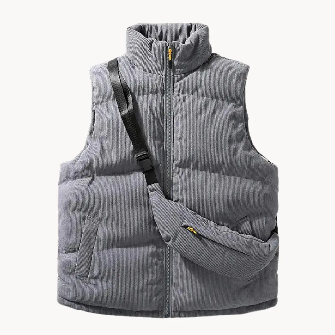 Corduroy Quilted Puffer - Vest CASA LARO