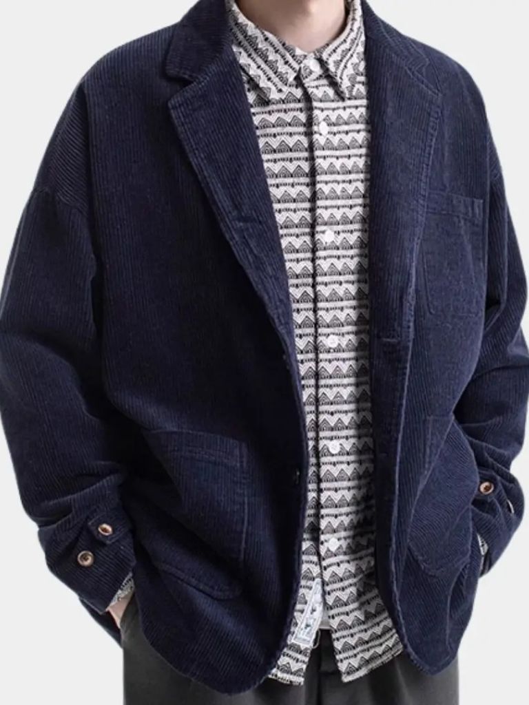 Corduroy Winter Blazer - Casa  Laro CASA LARO