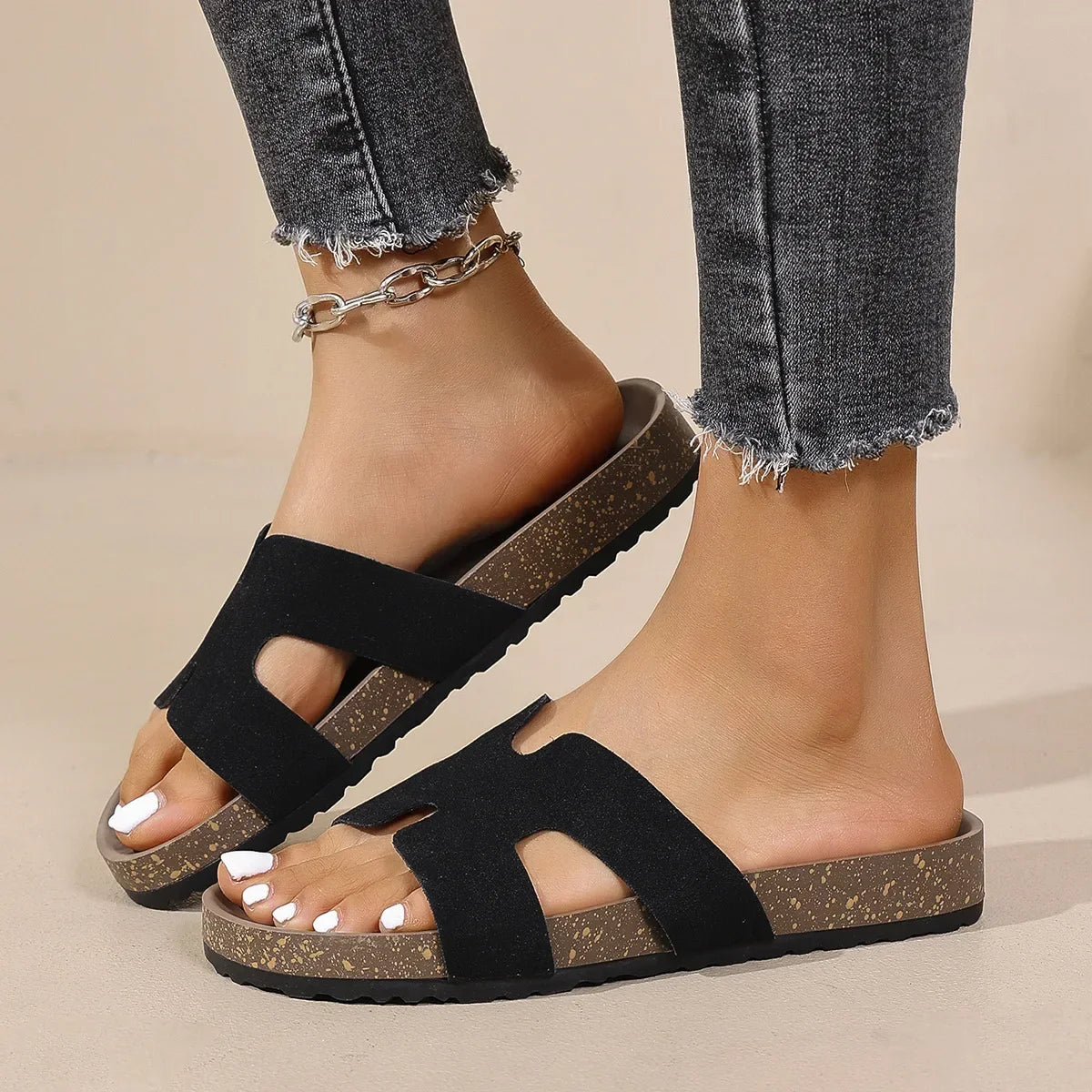 Cork Slip-On - Slides CASA LARO WOMEN