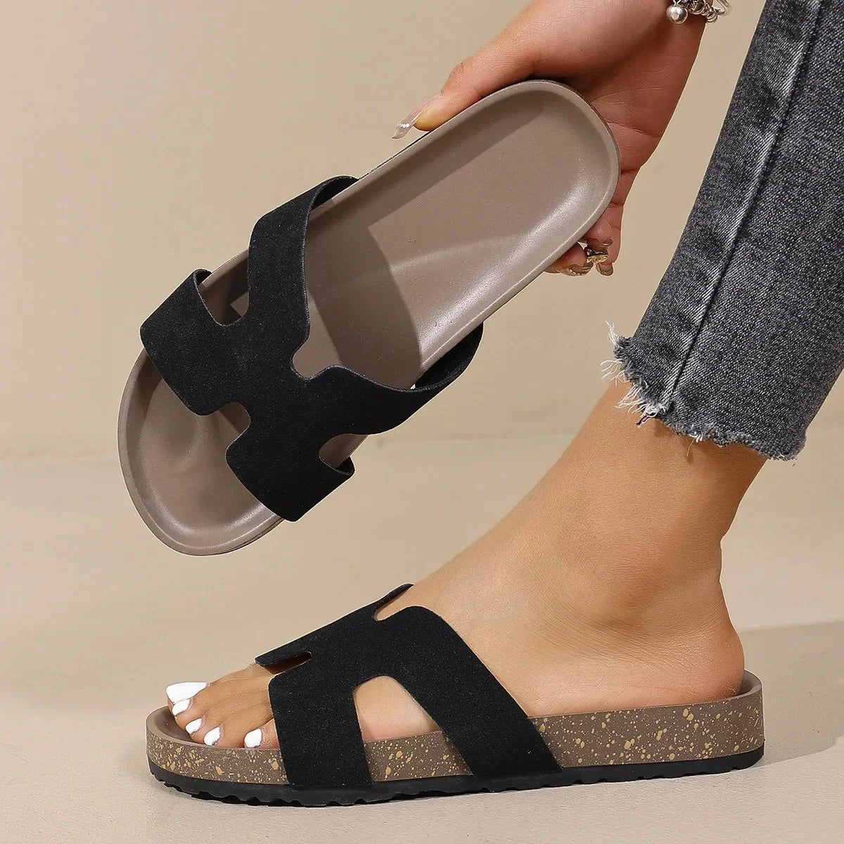 Cork Slip-On - Slides CASA LARO WOMEN