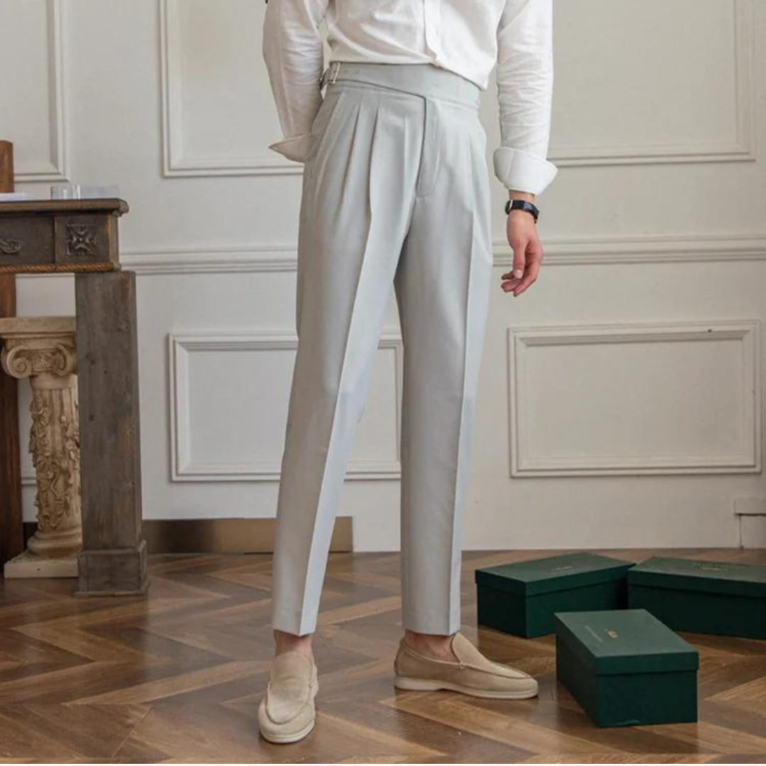 Costa Pleated Gurkha - Trouser CASA LARO MEN