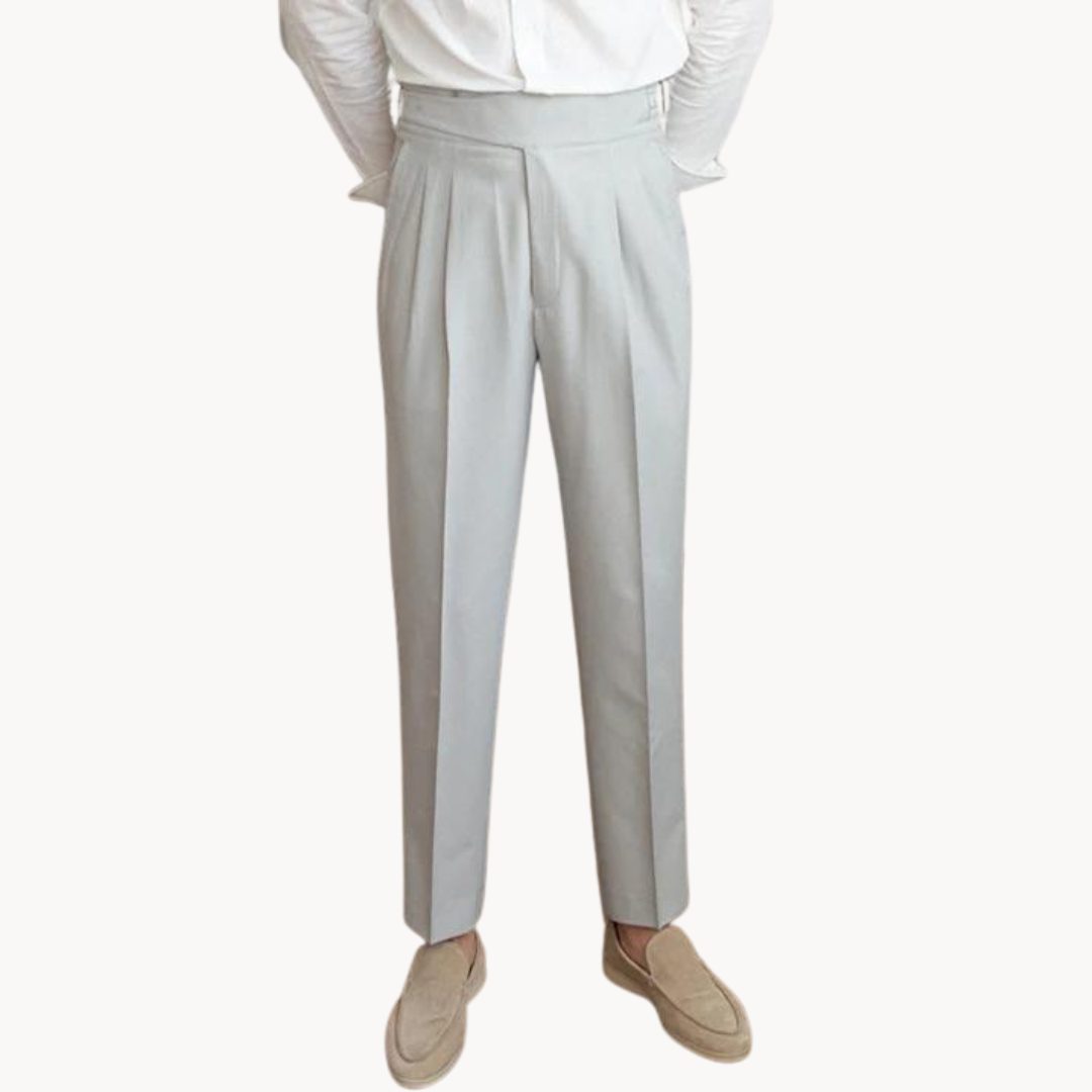 Costa Pleated Gurkha - Trouser CASA LARO MEN