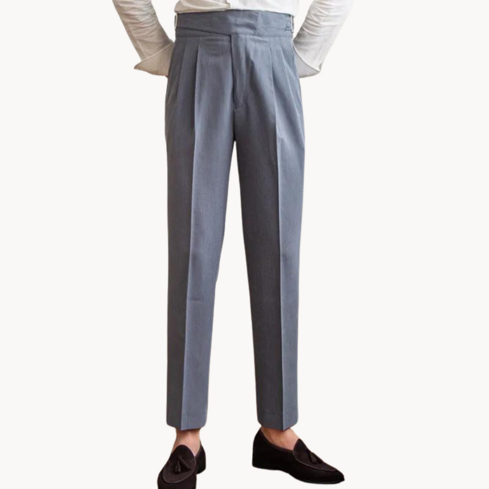 Costa Pleated Gurkha - Trouser CASA LARO MEN