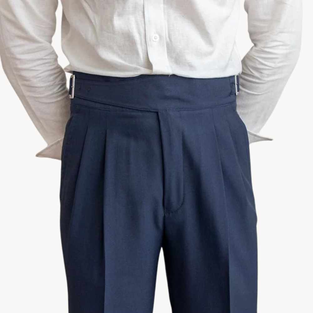 Costa Pleated Gurkha - Trouser CASA LARO MEN