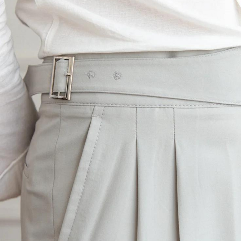 Costa Pleated Gurkha - Trouser CASA LARO MEN