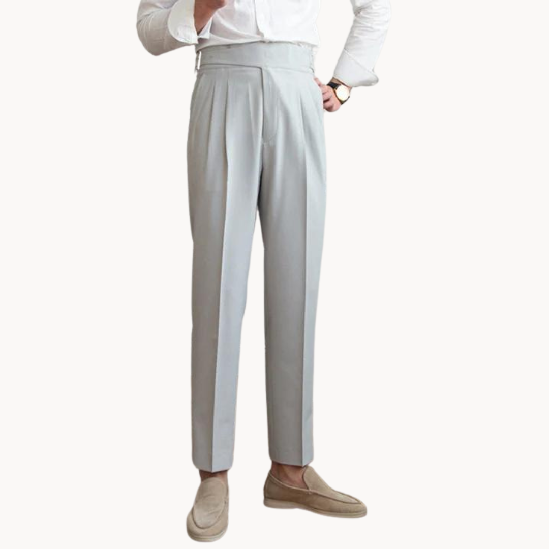 Costa Pleated Gurkha - Trouser CASA LARO MEN