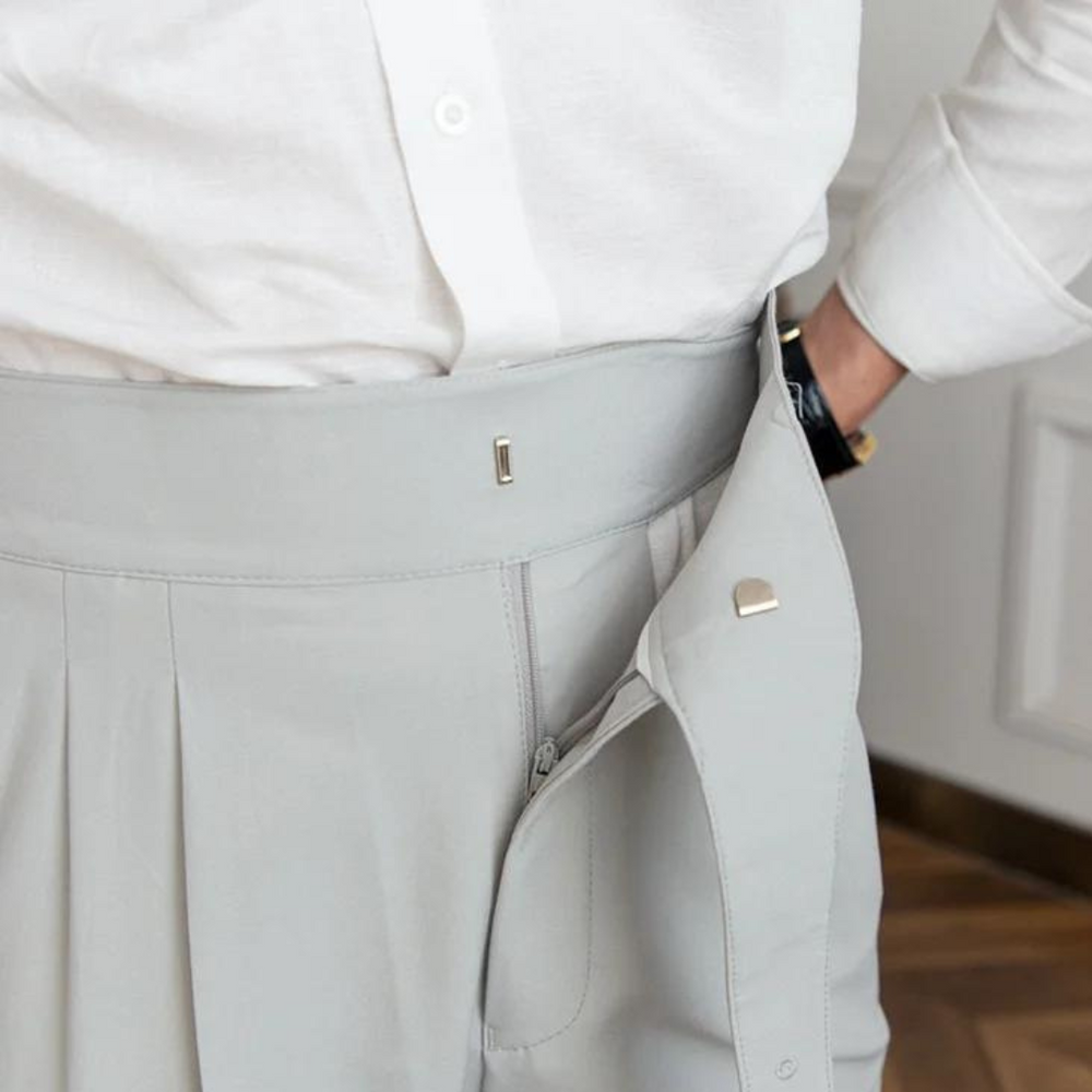 Costa Pleated Gurkha - Trouser CASA LARO MEN