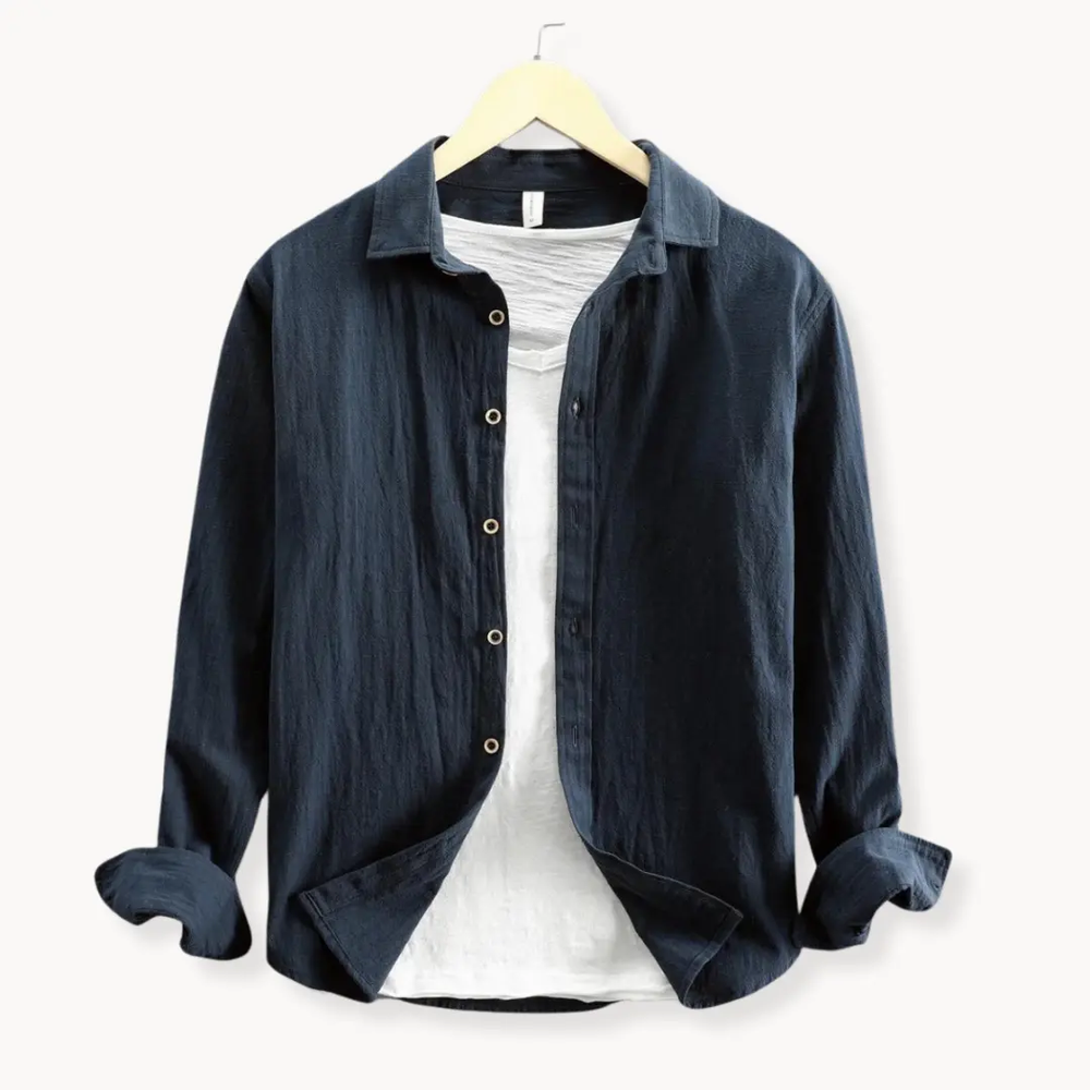 Cotton Linen Button-Up - Shirt CASA LARO