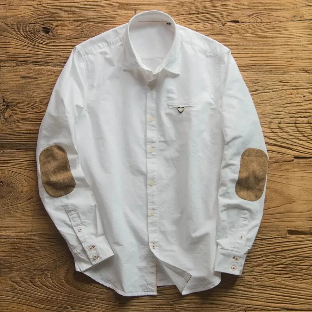 Cotton Oxford Patch - Shirt CASA LARO