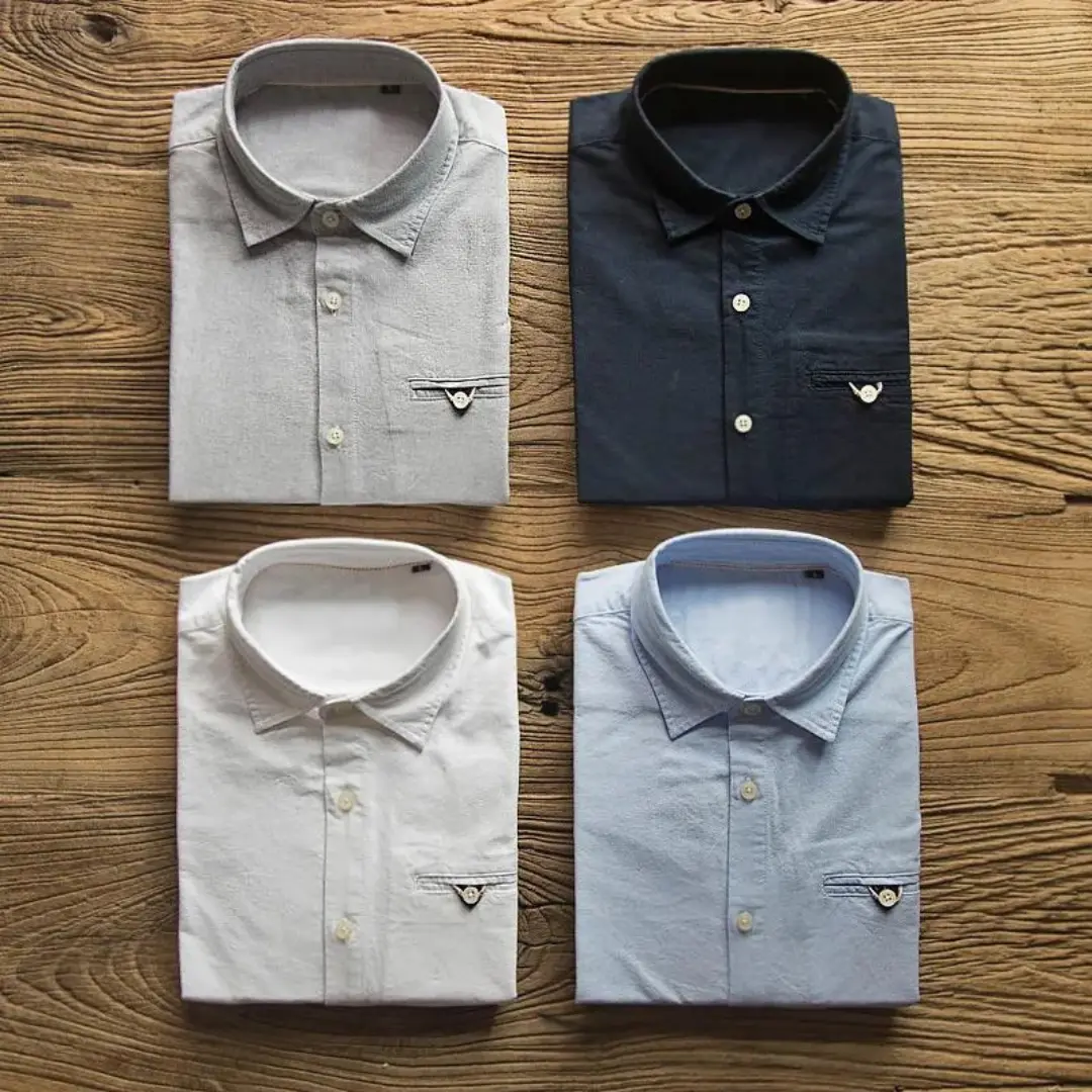 Cotton Oxford Patch - Shirt CASA LARO