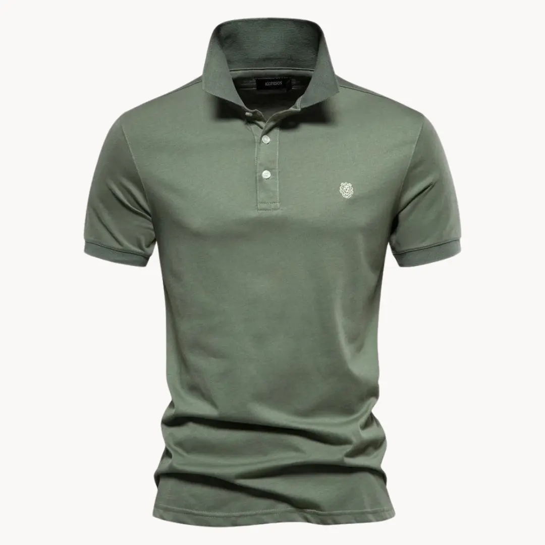 Cotton Troyer Neck - Polo Shirt CASA LARO