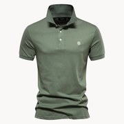 Cotton Troyer Neck - Polo Shirt CASA LARO